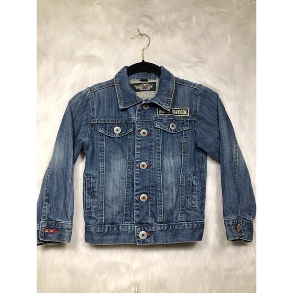 Harley-Davidson Other - Super cool kids denim Harley Davidson jacket